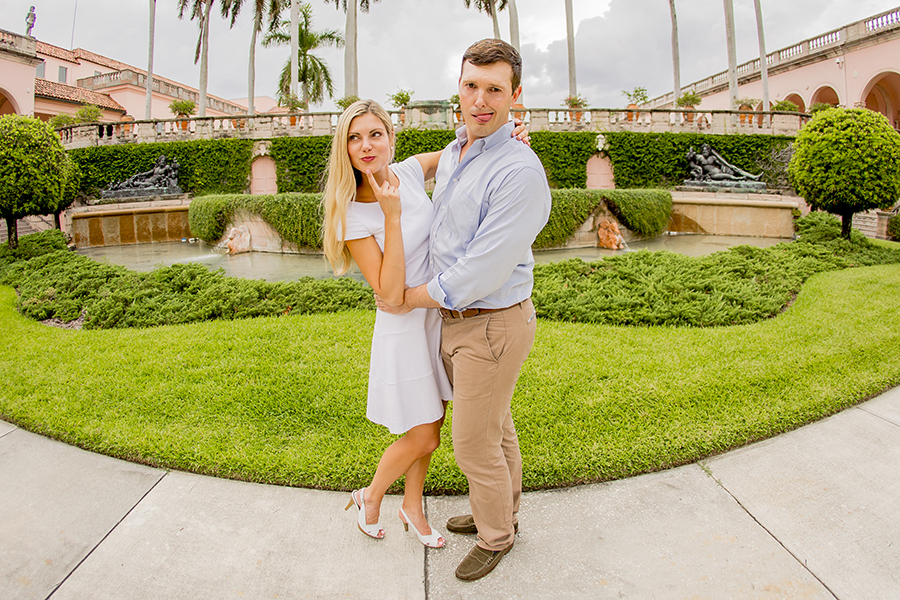 Engagement Pictures at Ringling Museum Sarasota, Florida